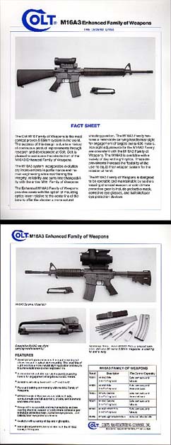 1980's Colt M16A3 Enhanced Product Sheet